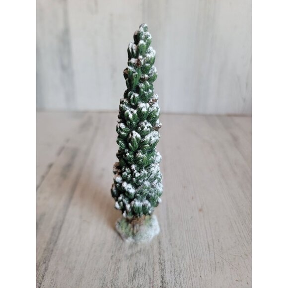 Dept 56 skinny snow covered pine tree village accessory Xmas - Picture 4 of 7